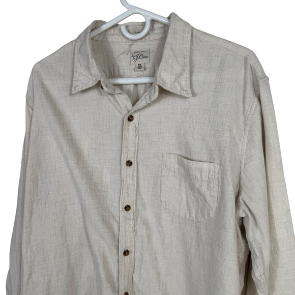 J.Crew Brushed Twill Shirt, Canvas, Size XL - Picture 2 of 7